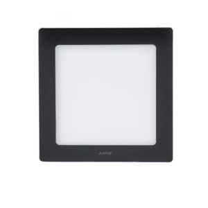 LED Panel ốp nổi nhựa đen, mặt vuông 18W ánh sáng trắng / vàng - SSPLB2-18 - MPE
