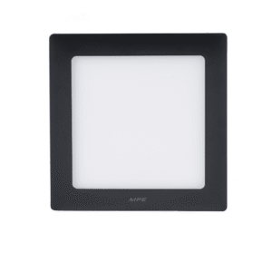 LED Panel ốp nổi nhôm, thân đen, mặt vuông 18W - 3 chế độ màu SSPLB-18/3C