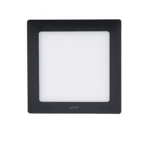 LED Panel ốp nổi nhôm, thân đen, mặt vuông 18W ánh sáng trắng / vàng - SSPLB-18 - MPE
