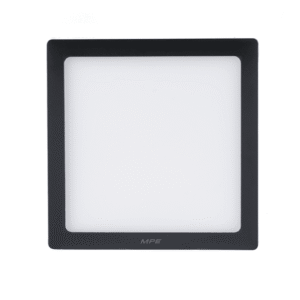 LED Panel ốp nổi nhựa đen, mặt vuông 24W - 3 chế độ màu SSPLB2-24/3C - MPE