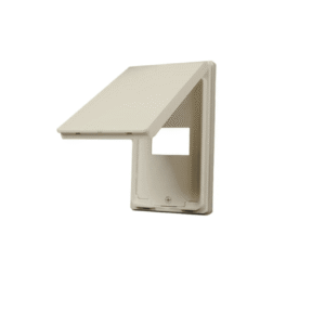 Wide_Mặt 1 thiết bị - Có nắp che mưa - màu Beige