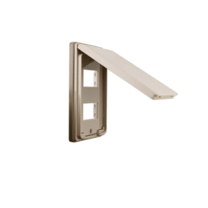 Wide_Mặt 2 thiết bị - Có nắp che mưa - màu Beige