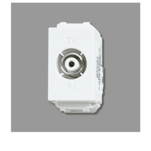 Wide_Ổ cắm anten Tivi, 75 Ohm - màu Trắng tuyết